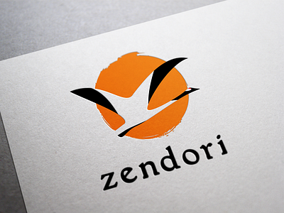Zendori brand identity green tea logo matcha zen life zendori
