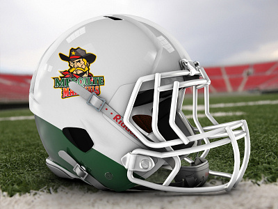 Mesquite Marshals Team Helmet brand identity cowboy football logo rugby sheriff wild wild west