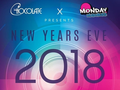 Bar Chocolate x Monday Madness NYE club Poster branding design illustration print