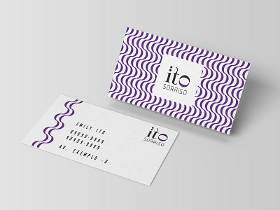 Ito Sorriso Business Card business businesscard concept dentist logo logodesign stationery design