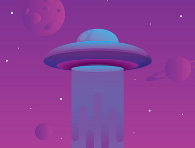 Space 🛸 illustration space spaceship vector