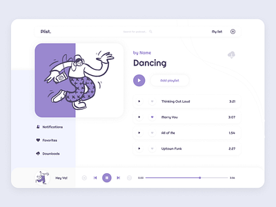 Plist - Listen to Podcasts design illustration ui ux web web design