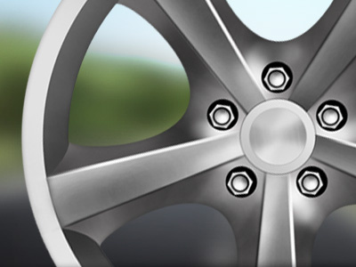 Disc illustration alluminium car disc steel wheel