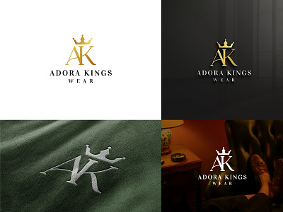 Logo design for luxury fashion brand Adora kings wear. boutique branding businesslogo colorful design elegant fashion graphic design icon king logo logo branding logo design logoinspirations luxury minimal modern wear