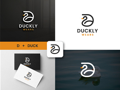 Logo design for DUCKLY. a babywear brand.. branding colorful design graphic design icon illustration logo logo design minimal modern