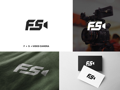 FS + Video camera logo design concept..