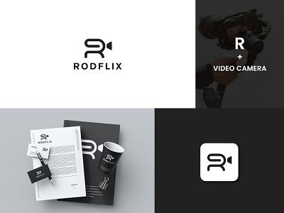 Letter R + Video camera logo concept. branding camera logo design graphic design icon illustration letter r logo lettermark logo logo logo design minimal modern vector videography logo