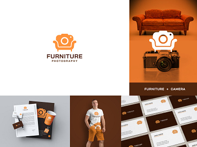 Furniture + Camera logo idea for photography (Unused for Sale