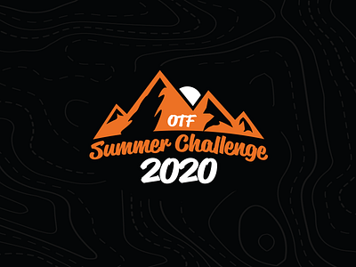 2020 OTF Summer Challenge illustration mountains orangetheory otf summer vector