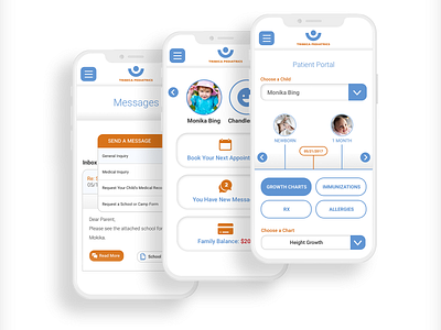 UI/UX Design for Pediatric Practice mobile app user experience user interface