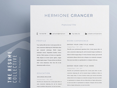 Resume Template for Word | Editable | Easy to use