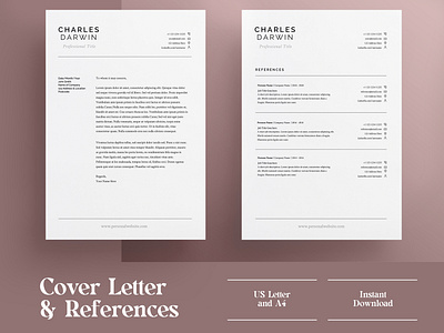 Resume | CV | Download | Cover Letter | A4 and US Letter design by The ...