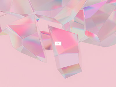 Fancy.2 3d c4d cinema 4d crystal design fancy fashion glass logo octane pink render web