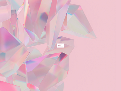 Fancy.4 3d banner c4d cinema 4d crystal design fancy fashion glass logo octane pink render style web