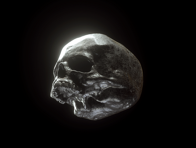 skull 3d art c4d cinema 4d daily illustration memento mori octane octane render octanerender render skull skull art