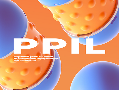 PPIL 3d branding c4d cinema 4d design illustration logo octane render web