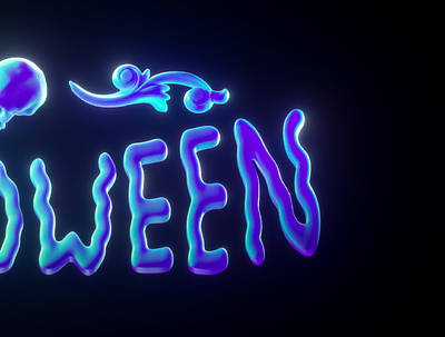 HALLOWEEN 3d c4d cinema 4d design halloween halloween design illustration octane octane render render spooky typogaphy