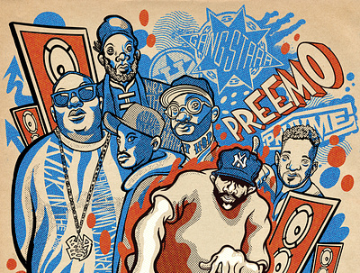 DJ Premier design hip hop illustration music