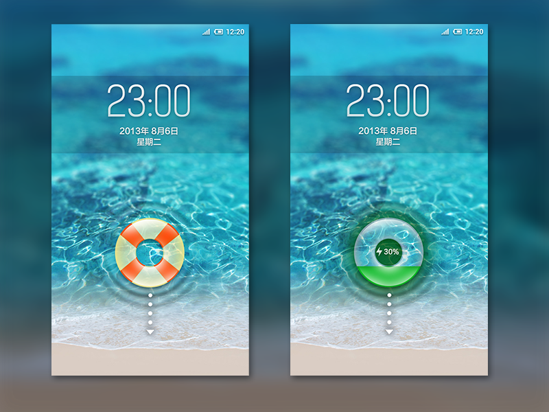 Lock screen by ideameow on Dribbble