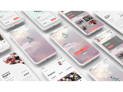 FleurHome android design design app iphone ui ux design