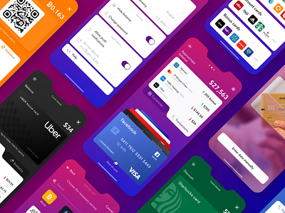 Financial app app application design flat mobile typography ui uiux ux web