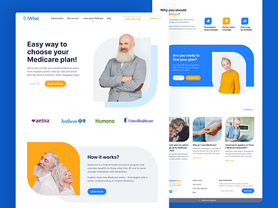 Startup for Medicare plan branding design icon logo minimal typography ui uiux ux web