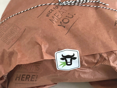 Ranchly butcher paper and label branding design logo packaging