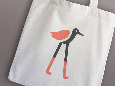 Lily Trotters Logo Tote Bag athletic wear bag bird bird icon branding design lily trotter logo packaging socks tote