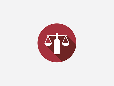Legal Age logo alcohol branding design icon illustration law legal logo scales of justice wine