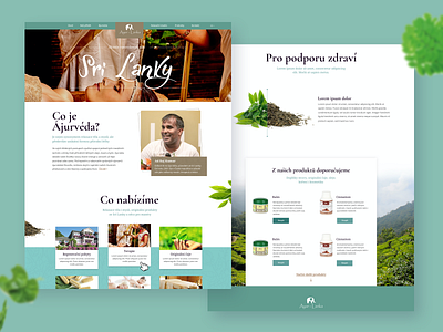 AyurLanka design sri lanka tea web web design webdesign website website design