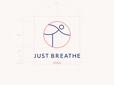 Just Breathe best logo brand brandmark icon identity logo logo design logodesigner logotype minimal modern vector yoga yoga studio