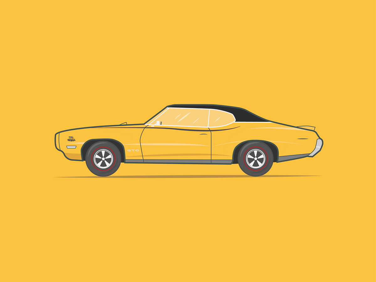 1969 Pontiac GTO Judge Ram Air IV by João Martins on Dribbble