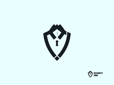 security man bold brand branding design graphic design illustration logo design minimal modern typography