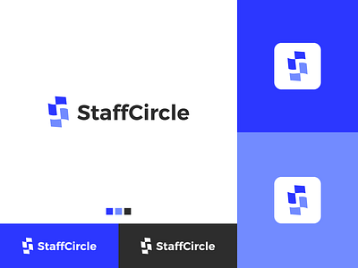staffcircle 2 brand branding design graphic design illustration logo logo design minimal modern typography