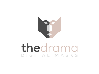 thedrama brand branding design digital digital masks flim graphic design illustration indrusty mascot minimal modern thedrama