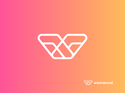 westwood 2d brand identity branding gradiyan graphic design inspiration logo mark w letter westwood