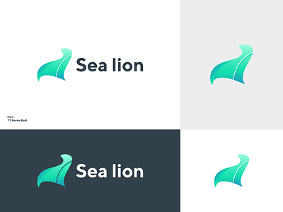 sea lion animal animal logo bold brand branding branding design graphic design icon identity illustration logo design minimal modern sea lion vector