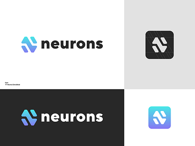 neurons best logo brand brand identity branding branding concept gradiant graphic design letter mark logo design logo new minimal modern n logo top logo