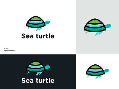 sea turtle animal animal art animal logo branding design graphic design icon identity illustration logo logo minimal modern sea turtle sea turtle character top logo vector