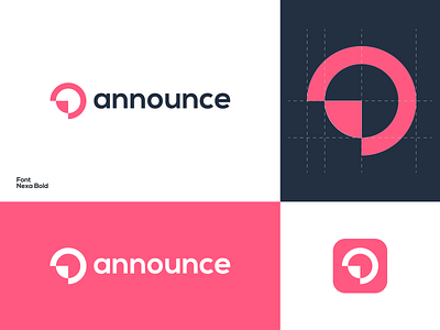 announce announce announcements brand brand design branding branding and identity branding design graphic design logo concept logo design logo mark logo mark symbol icon minimal modern top logo