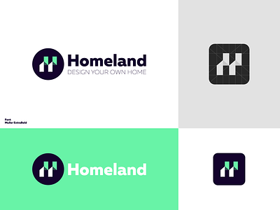 homeland abstract abstract logo brand brand design branding graphic design h letter logo home icon homeland logo design logo mark minimal modern simple work vector