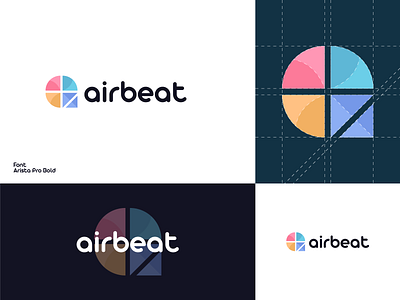 airbeat a letter logo abstarct airbeat brand branding graphic design logo concept logo design logo mark logodesign minimal modern simple logo vector