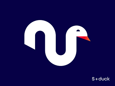 duck brand branding ducklogo ducks graphic design logo logo design minimal modern s letter logo simple logo vector white