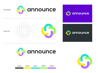 announce final logo presentation announce announce team brand identy color logo logo logo design logo mark