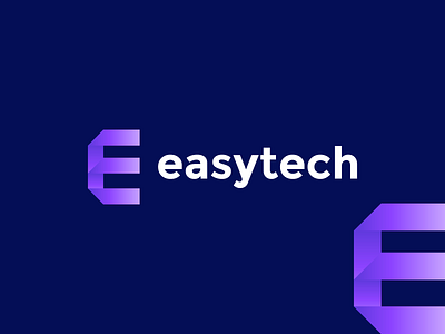 easytech brand branding e mark easy tech easytech graphic design letter e logo logo branding logo design minimal modern online web