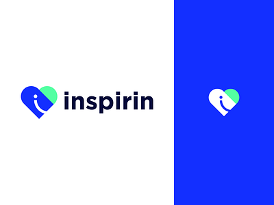 inspirin brand brand identity branding graphic design i mark icon inspired logo design logos love love logo lovely minimal modern