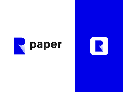 paper branding design logo logo design logo drsign logo p nagative space paper logo