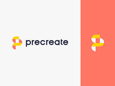 precreate bold brand brand identity branding graphic design logo logo design logodesign minimal modern p letter logo precreate