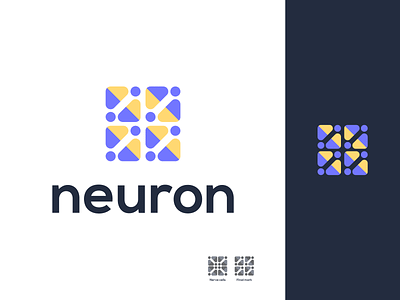 neuron brand brand identity branding design graphic design logo logo design minimal modern nerve cells neuron