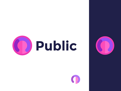 public bold brand branding graphic design logo logo design minimal modern public publicity vector